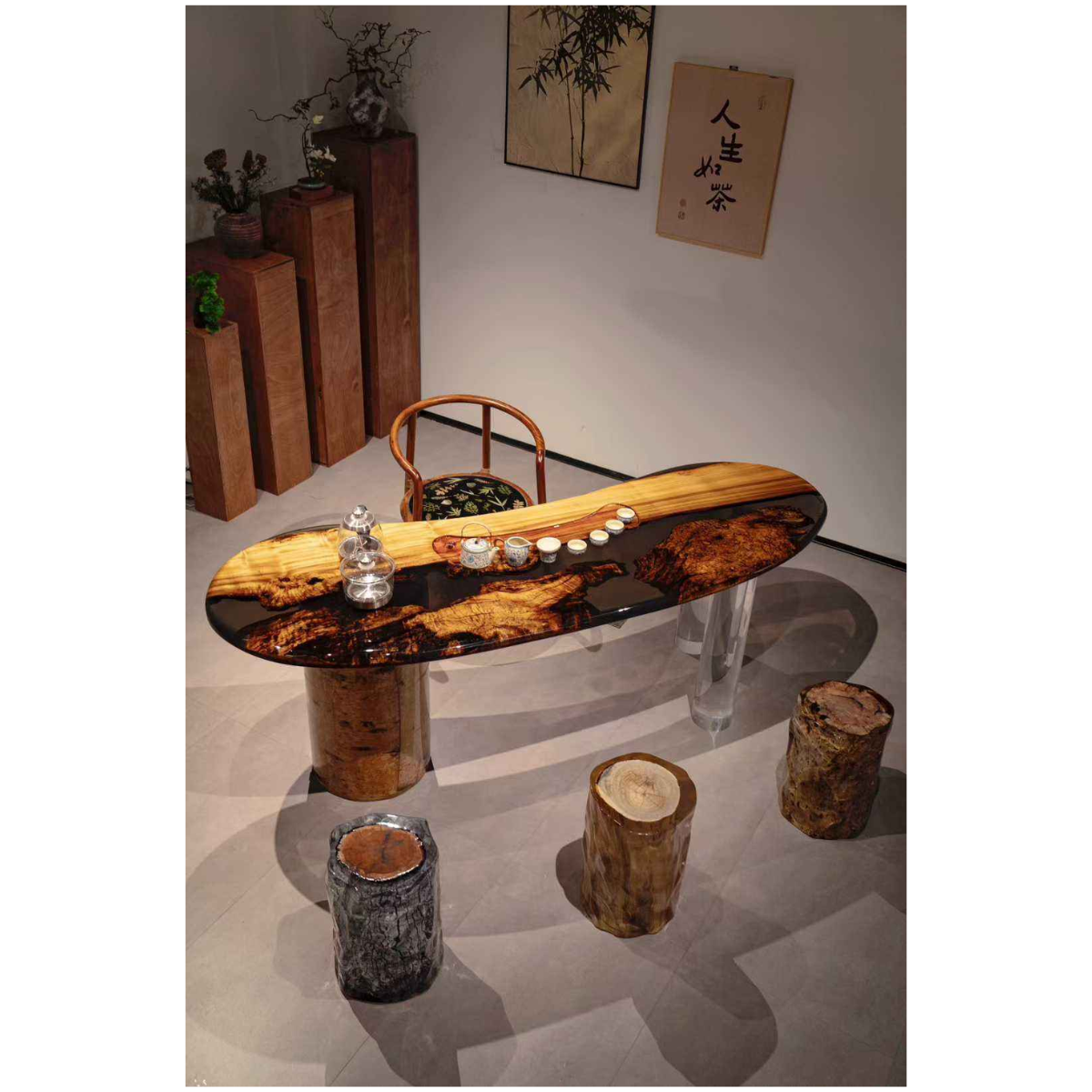 Epoxy Resin River Dining Table